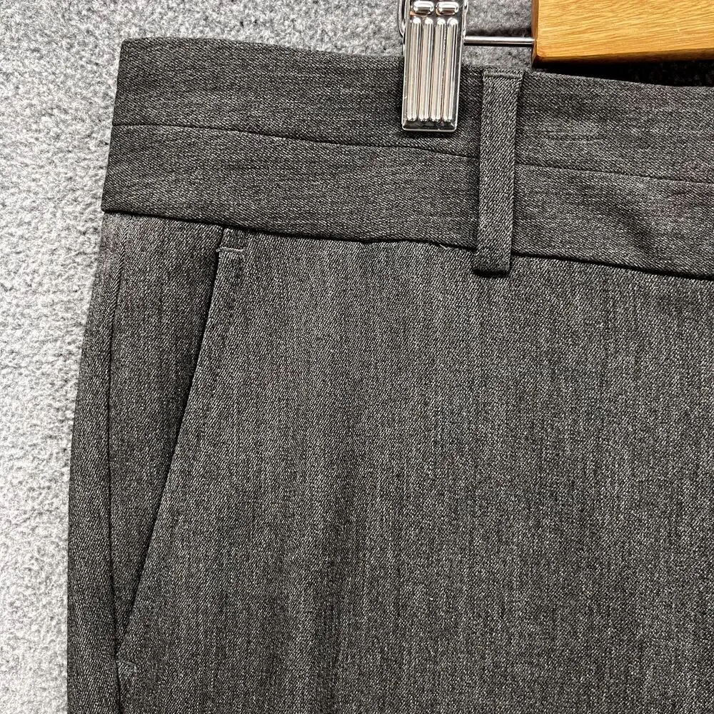 Michael Kors Pants Women 10 Dark Gray Dress Trousers Slim mid rise‎ pocket
